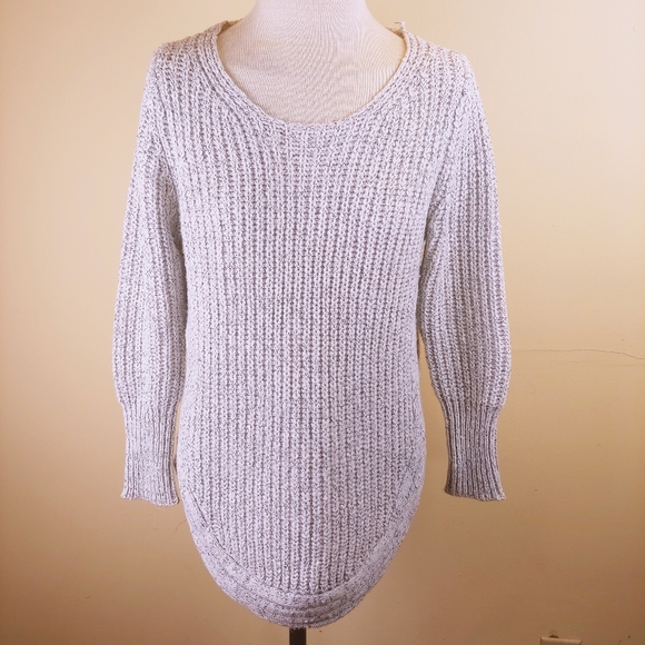 Papillon White Crew Neck Chunky Knit Sweater - Picture 1 of 8